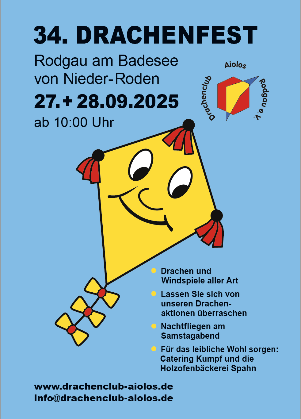 Mehr über den Artikel erfahren 34. Familiendrachenfest vom 27.-28.09.2025